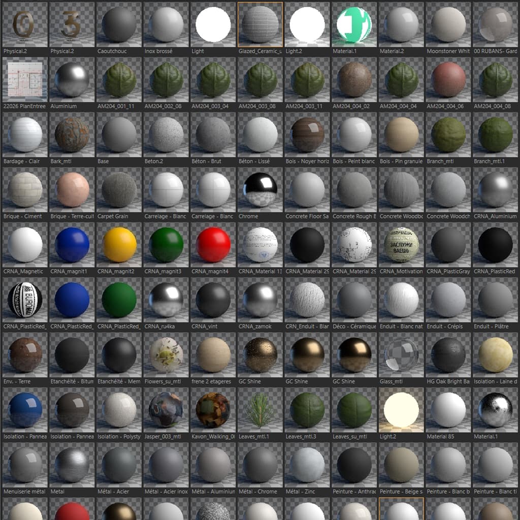 Corona materials converted from 3ds Max to Cinema 4D