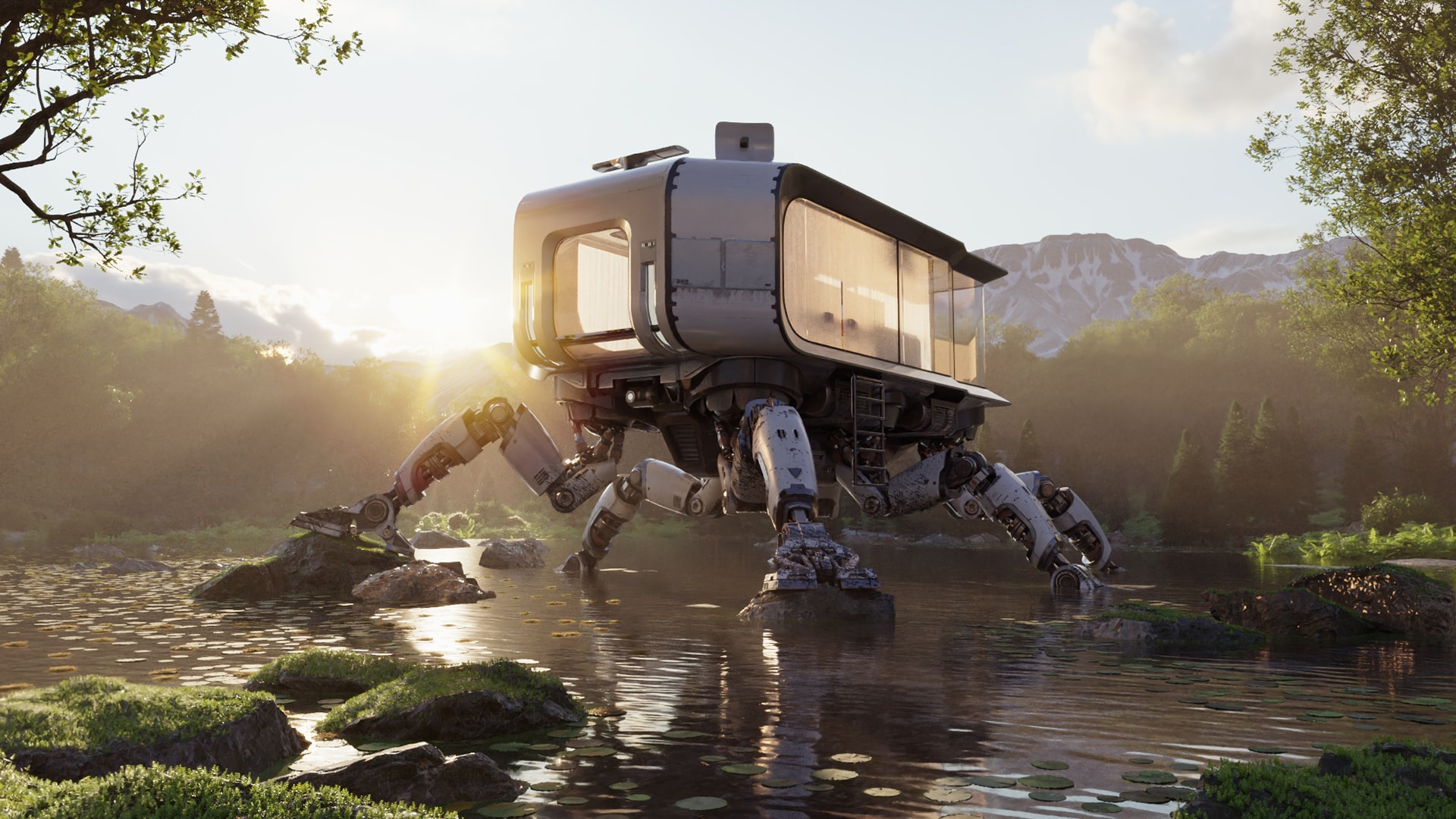 Cinema 4D render via MAX2C4D